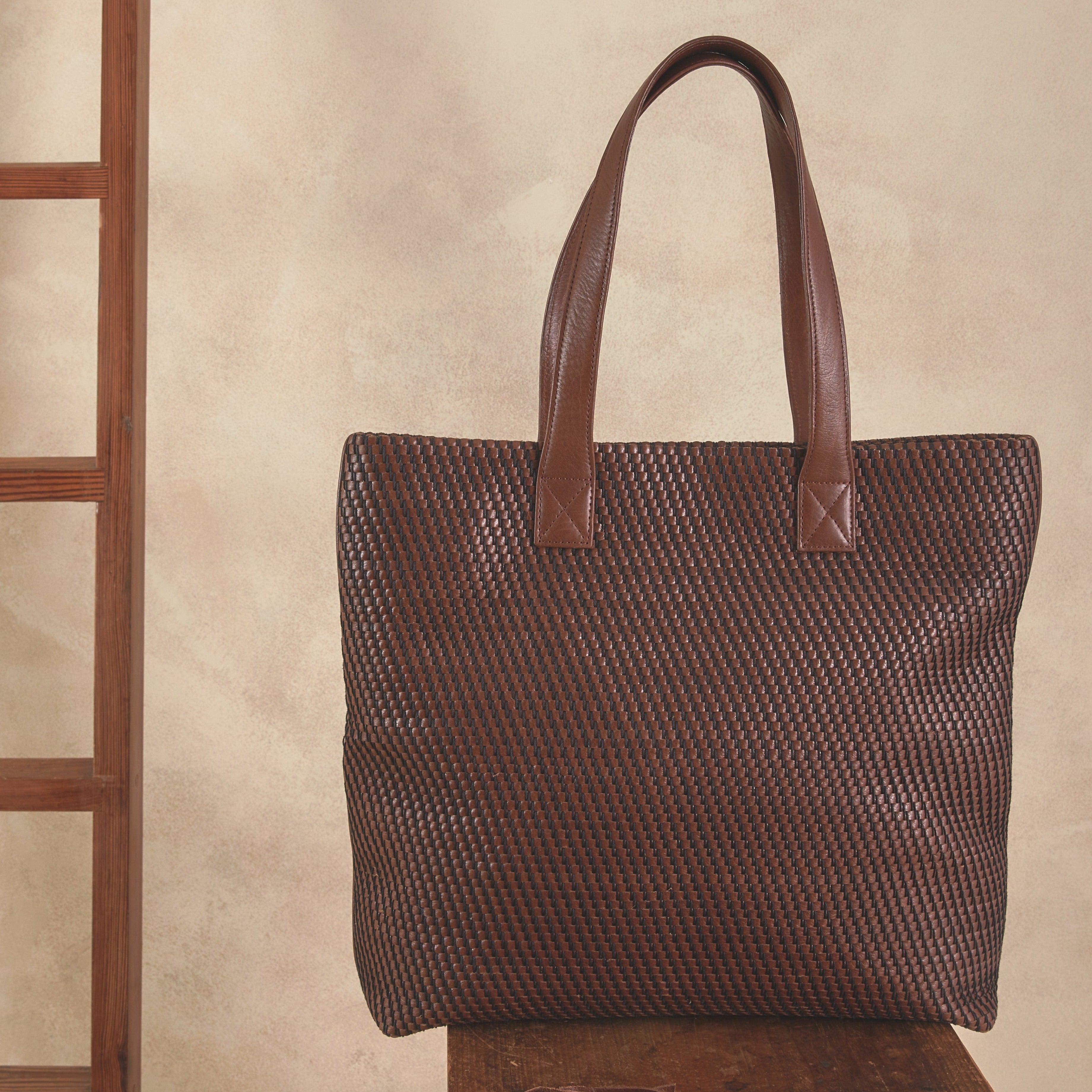 SHOPPING BAG - brown