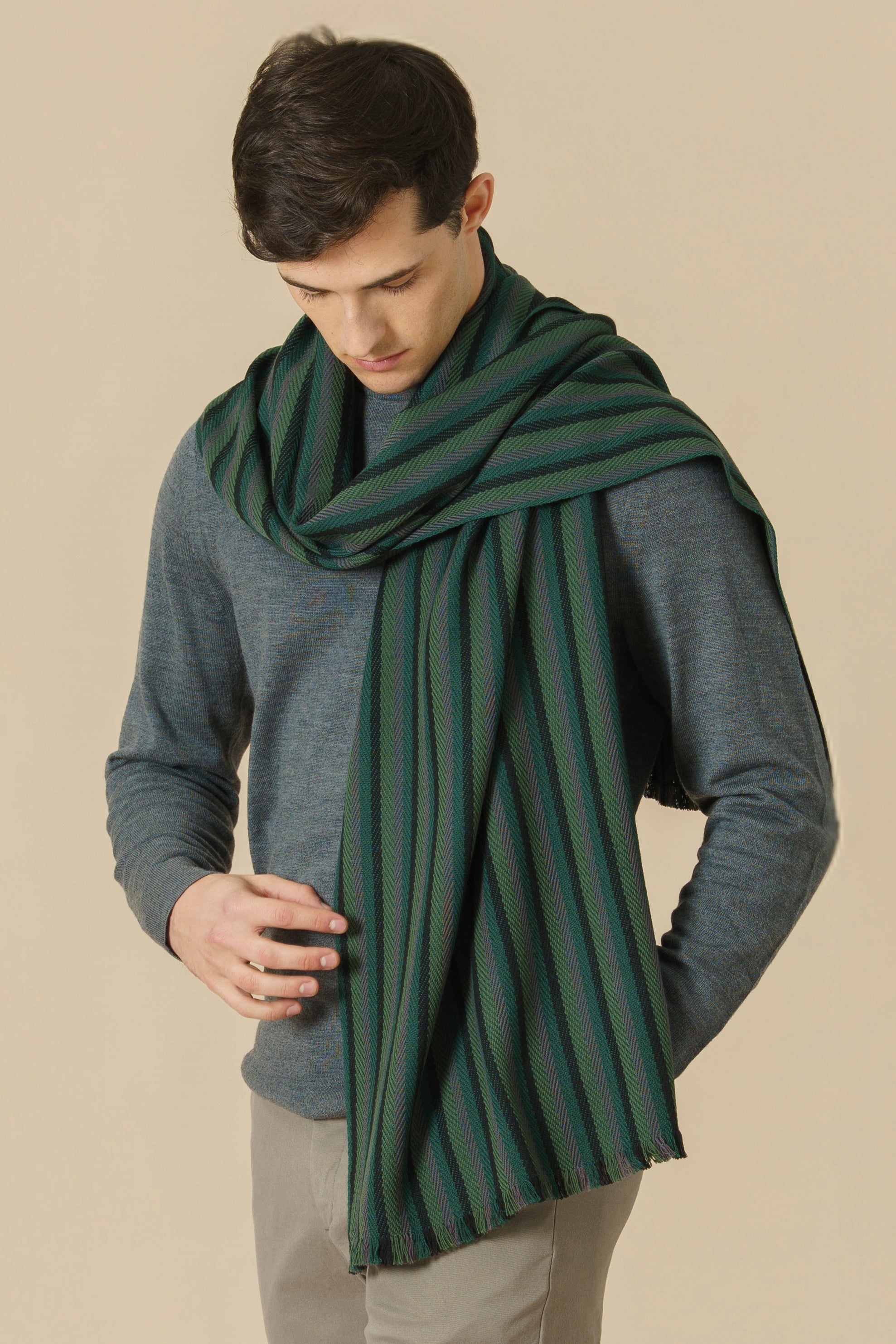 LARÚ STOLE - green