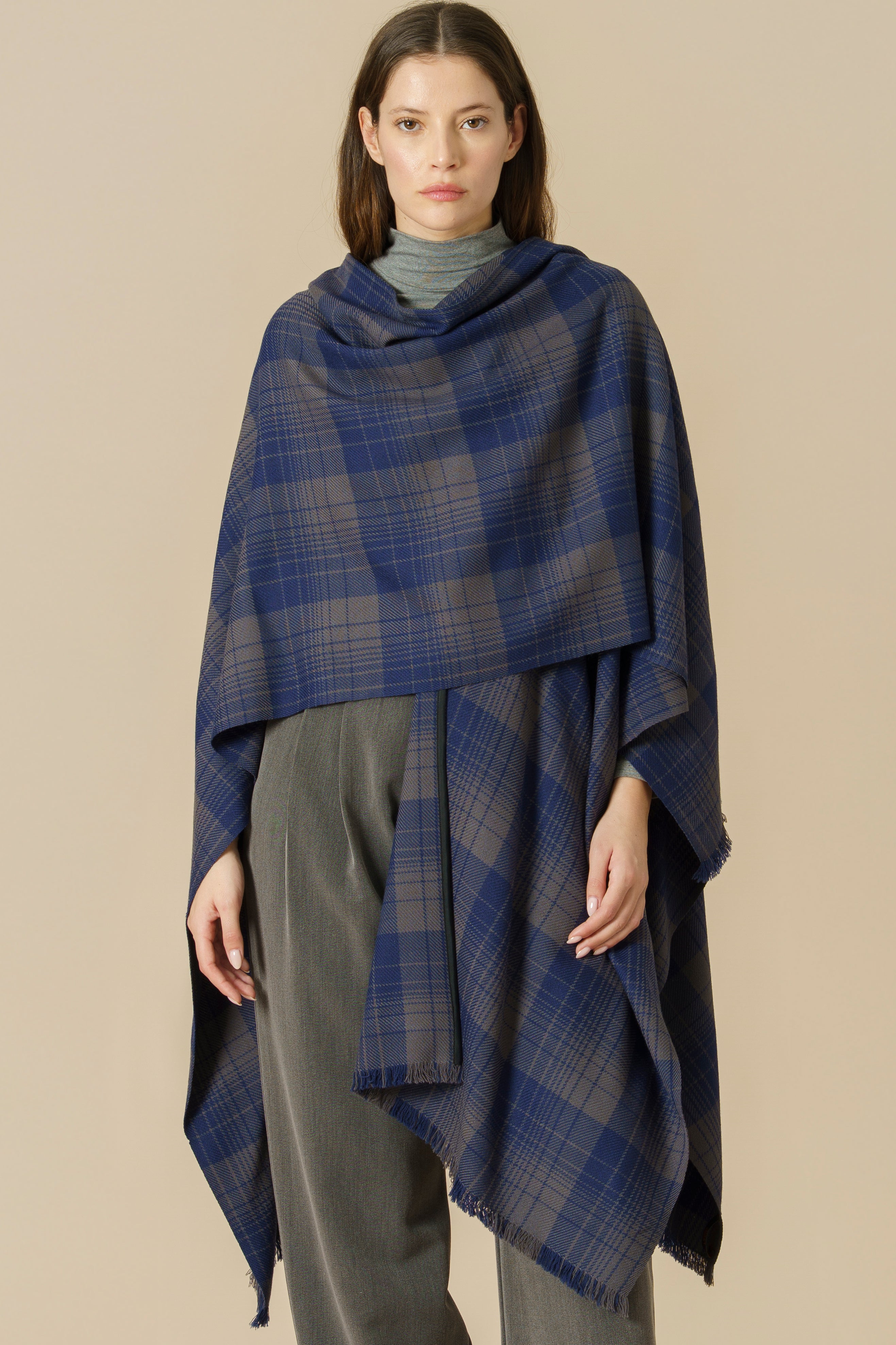 KILT RUANA - blue