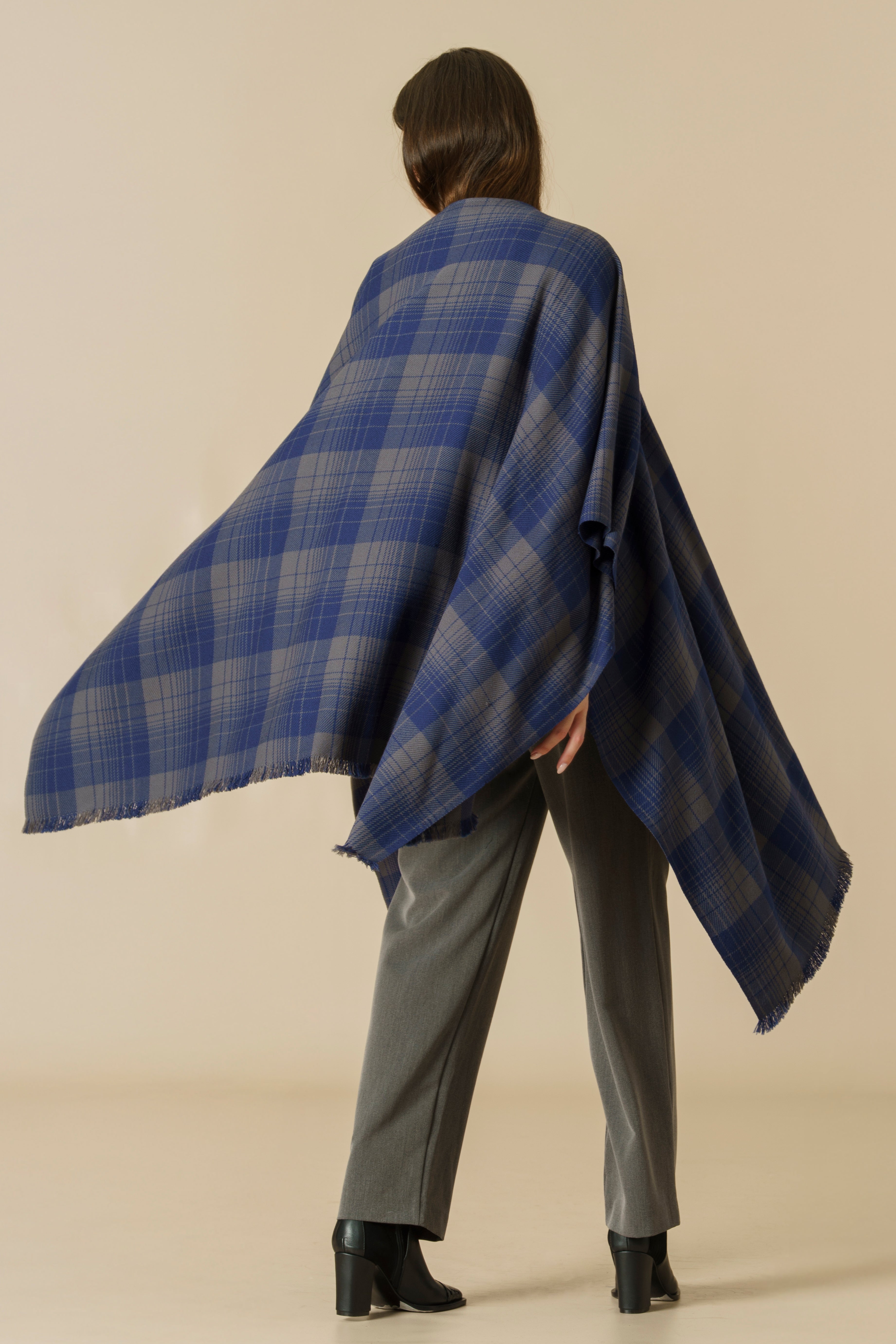 KILT RUANA - blue
