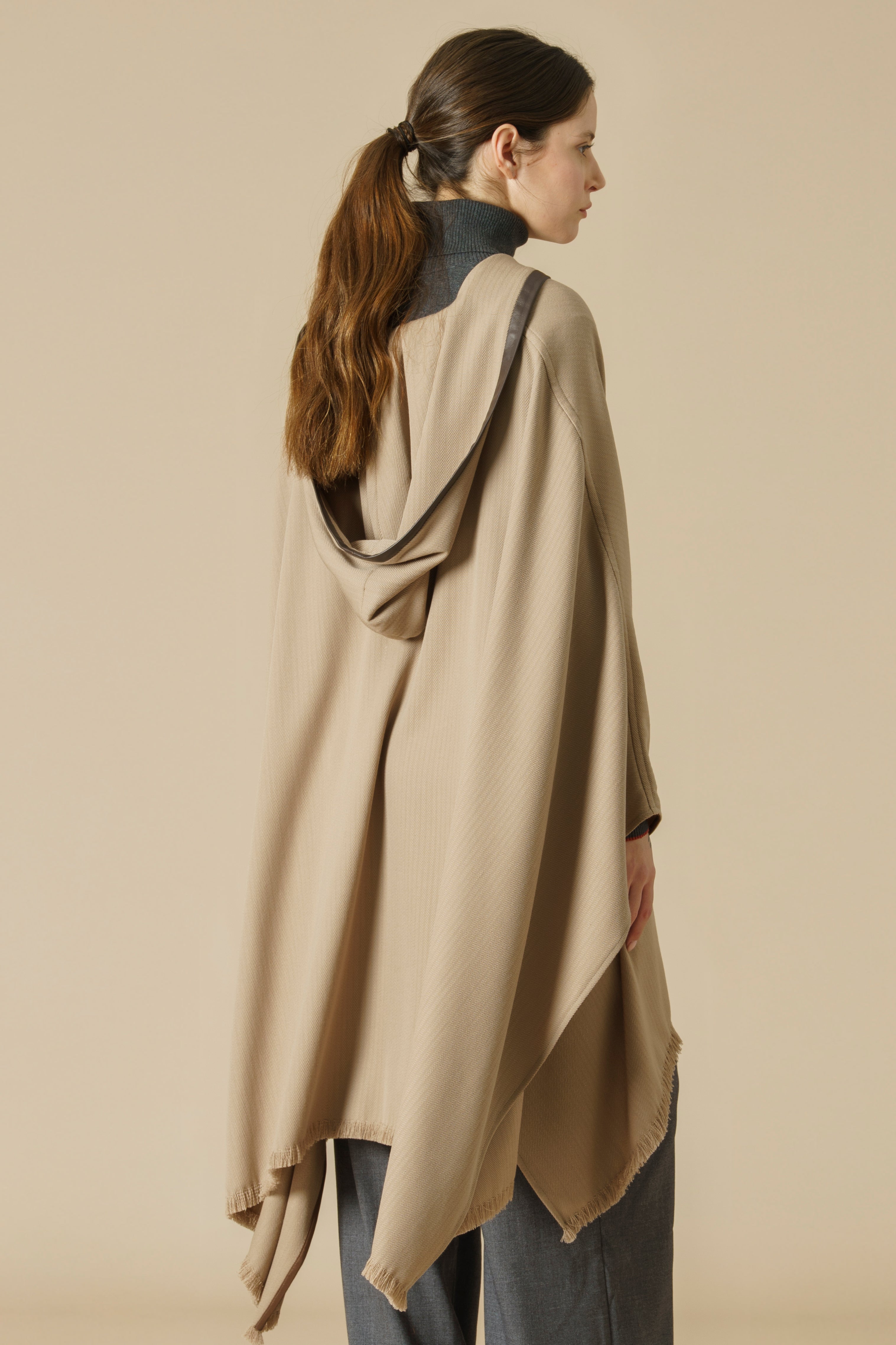 KOSHMENK PONCHO - camel