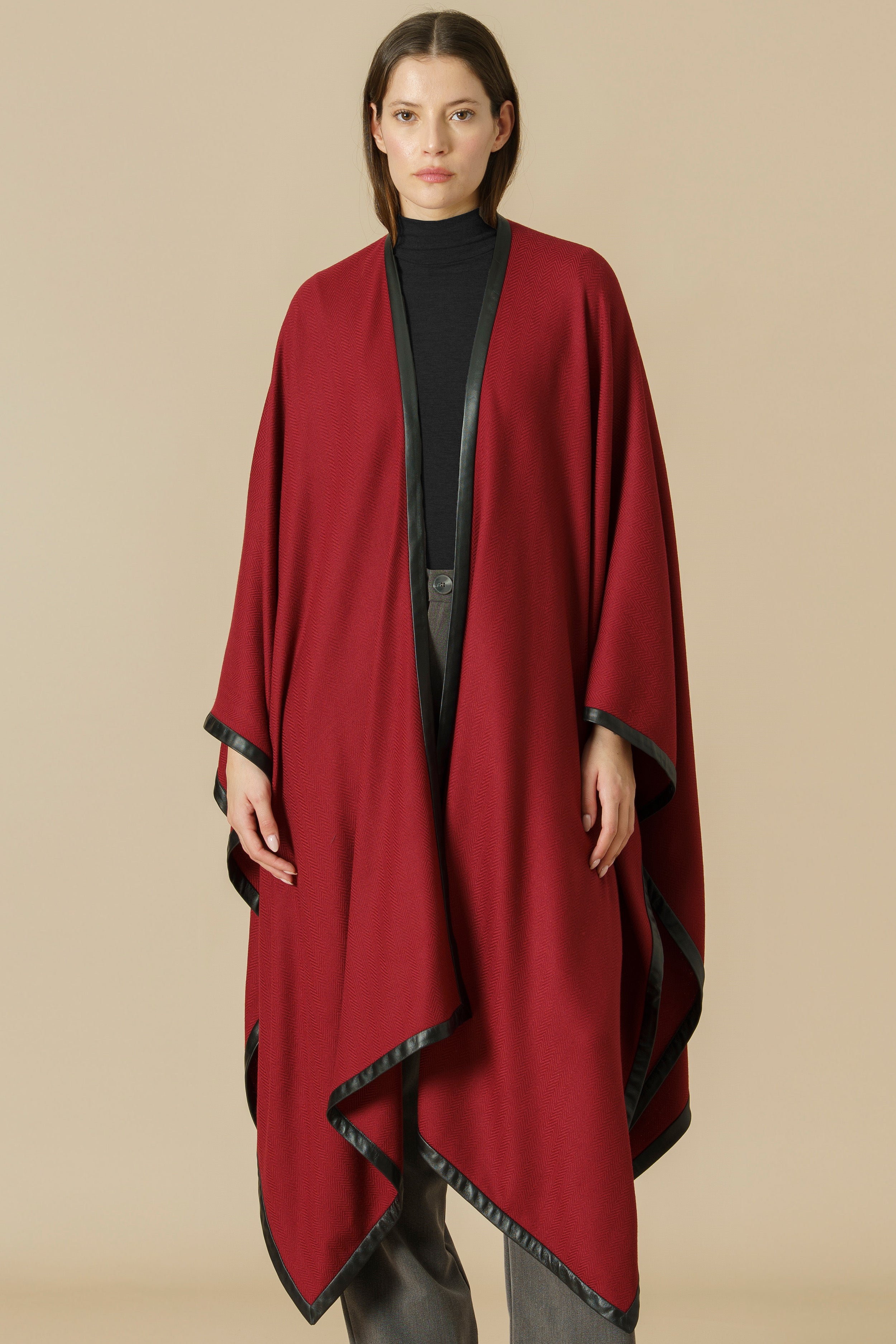 NASH CAPE - merlot