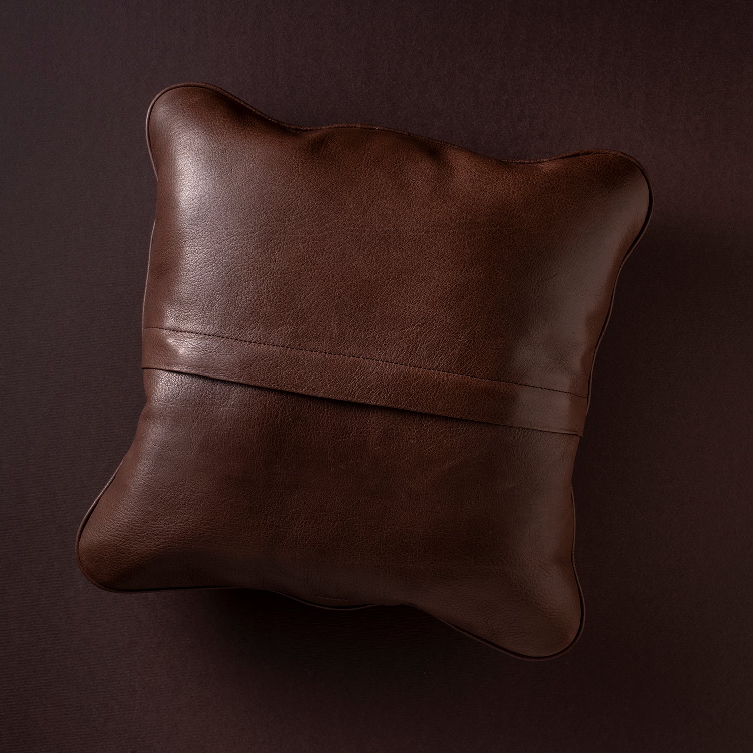 HANDWOVEN CUSHION - brown & black