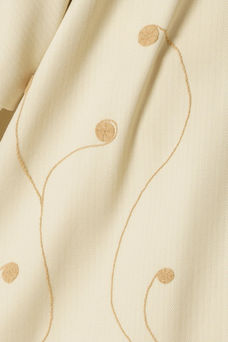 EMBROIDERED TUNIC - guanaco