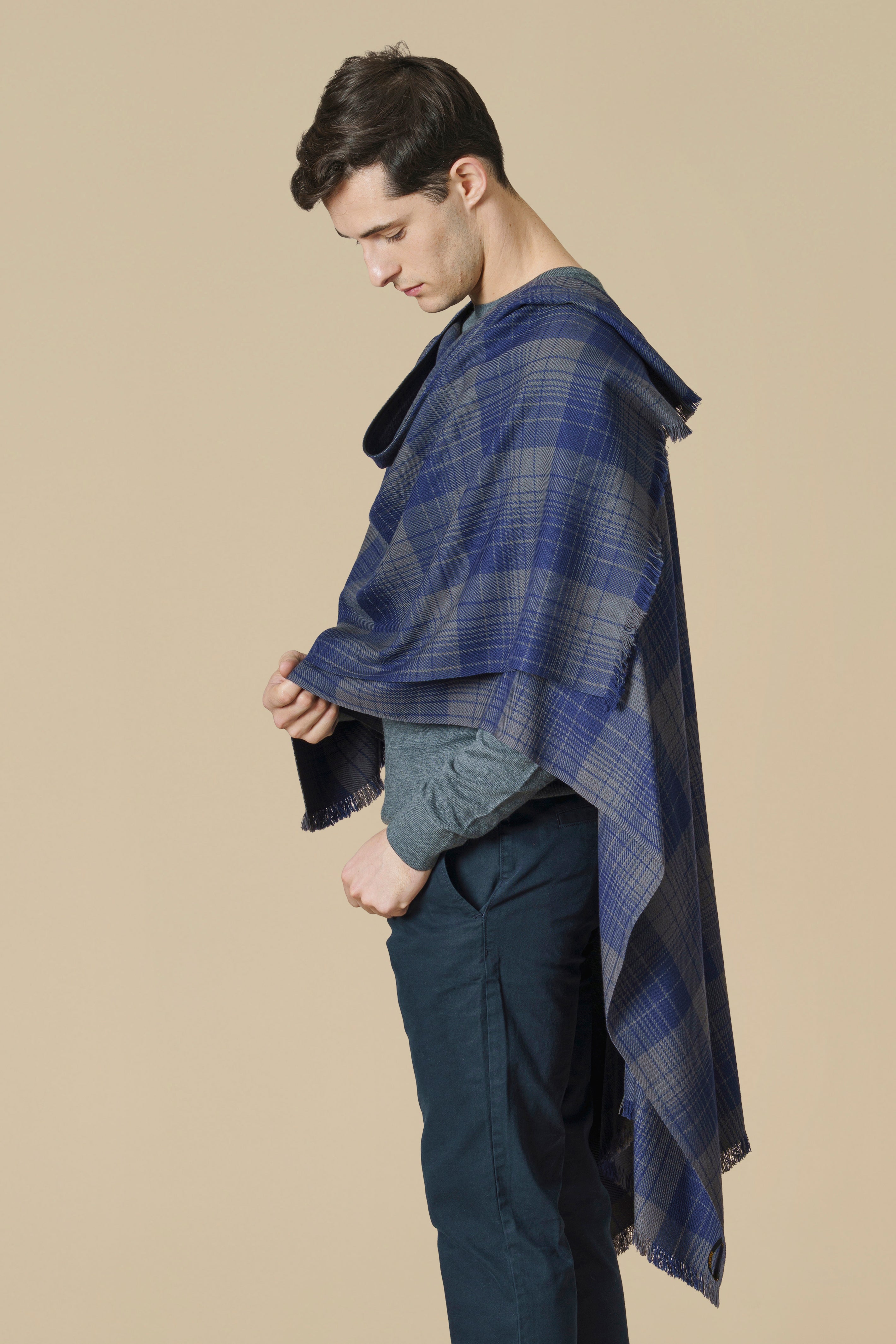 KILT RUANA - blue