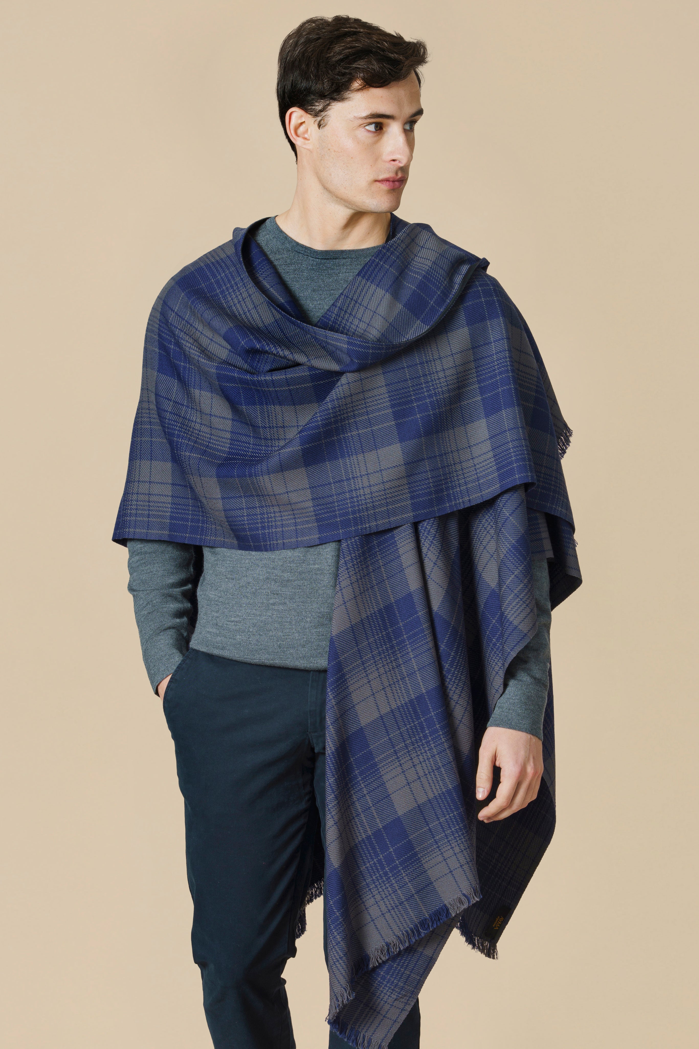 KILT RUANA - blue