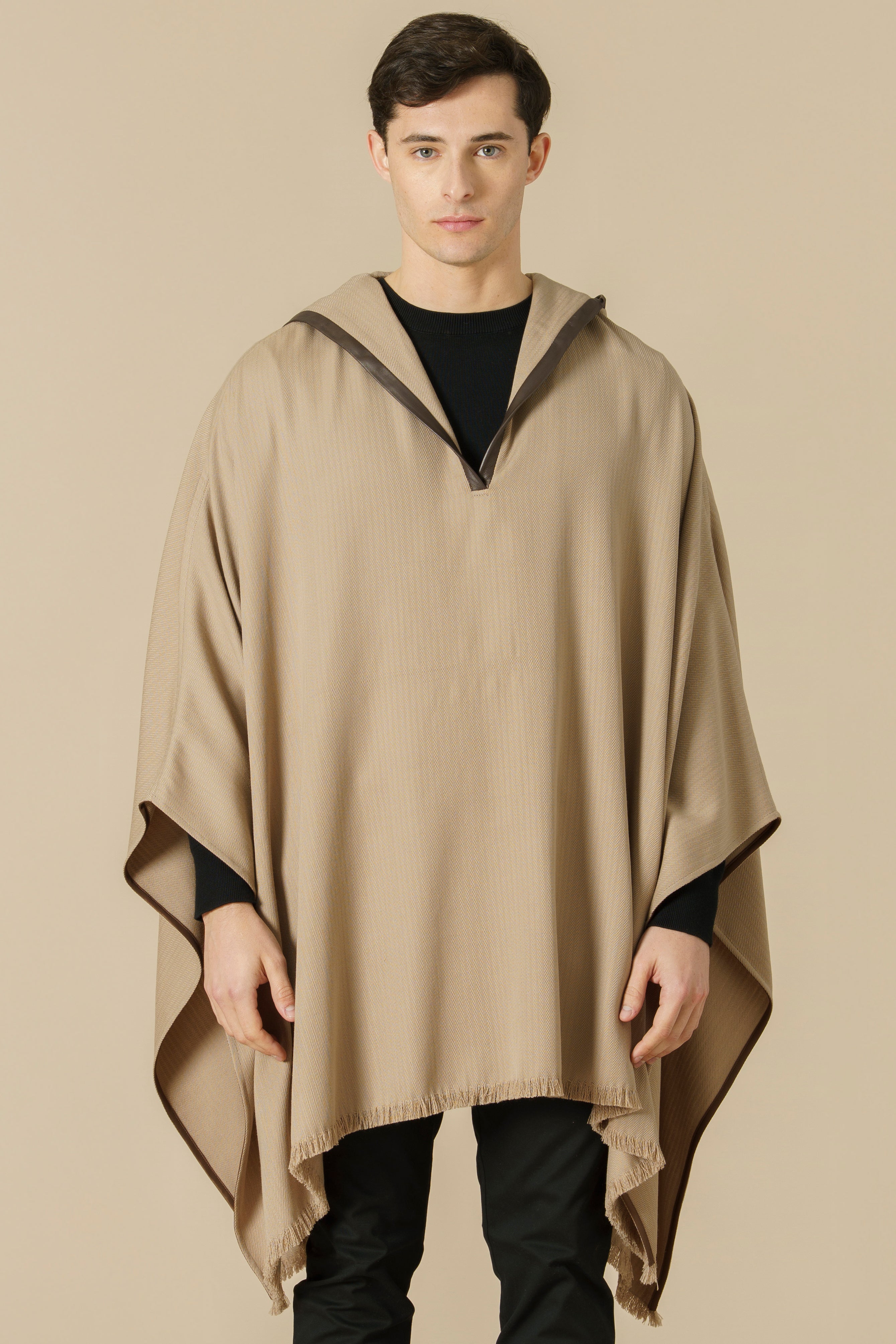 KOSHMENK PONCHO  - camel