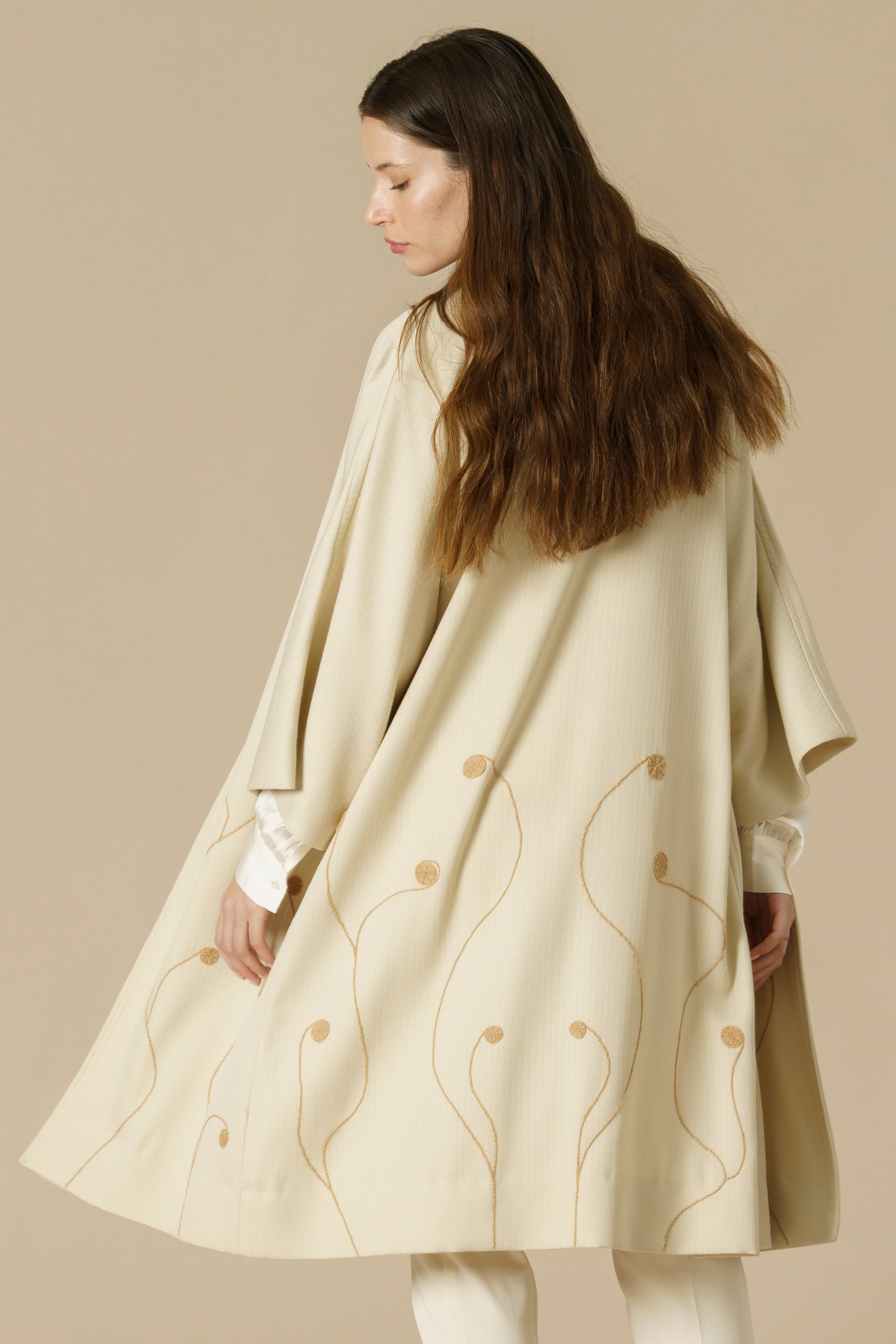 EMBROIDERED TUNIC - guanaco
