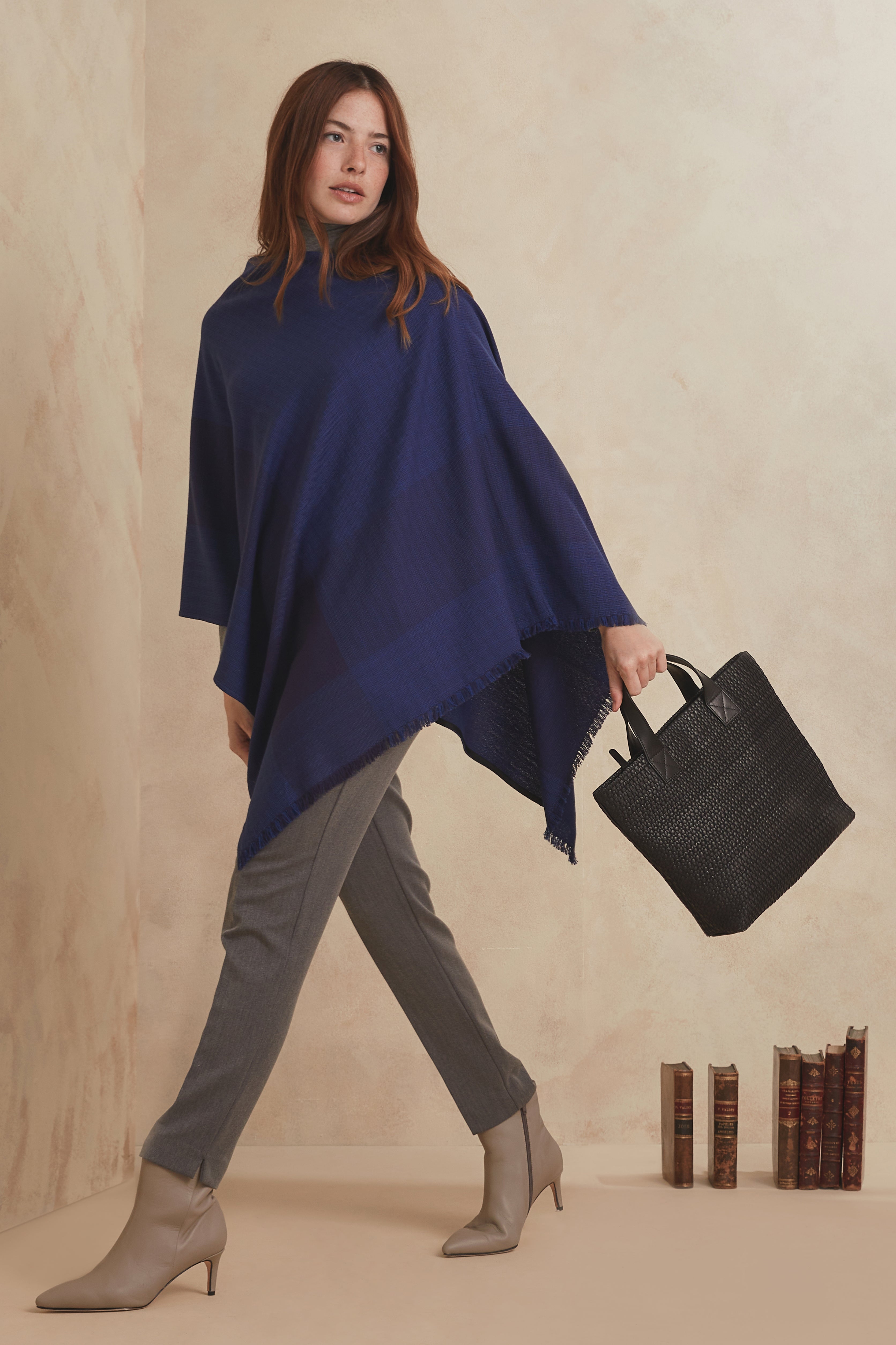 BARRACÁN PONCHO - blue