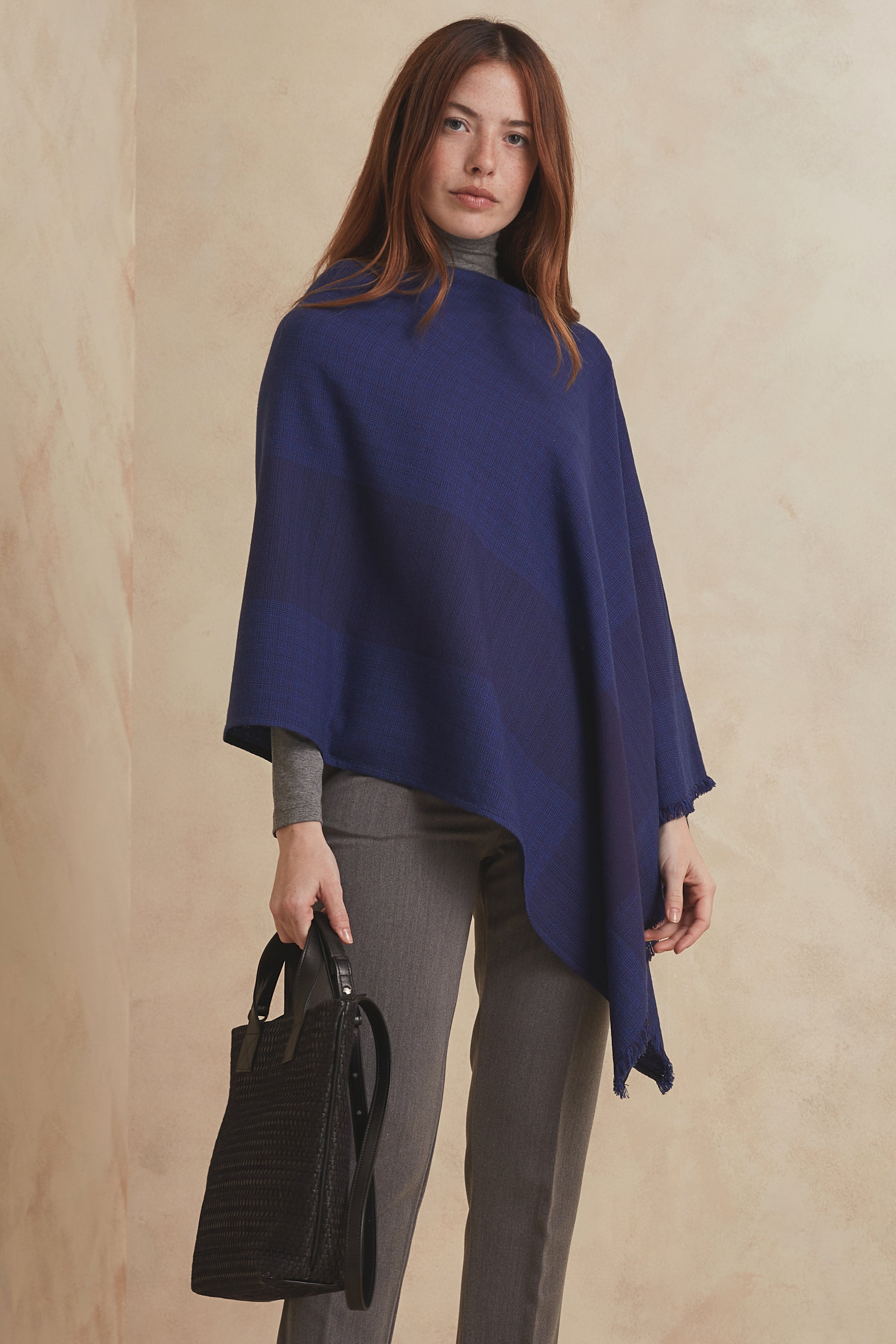 BARRACÁN PONCHO - blue