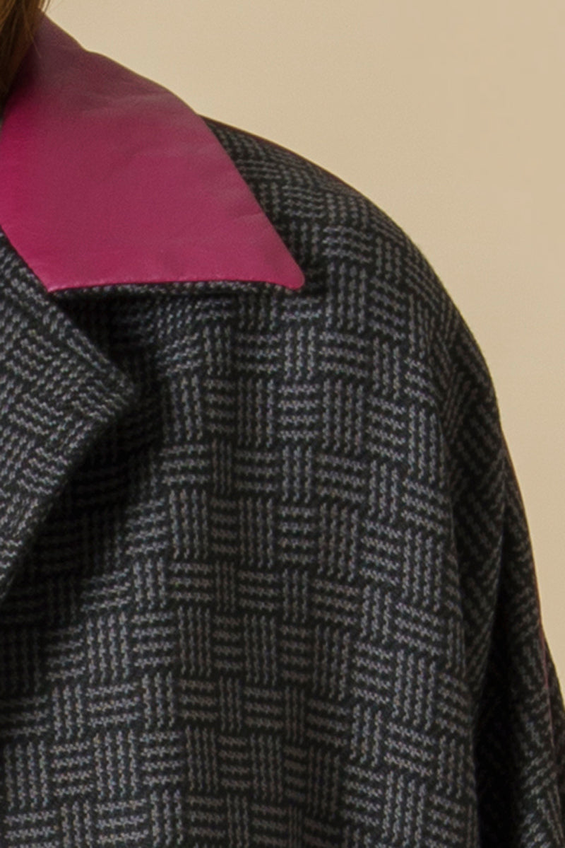 ÚLEN CAPE - gray & black