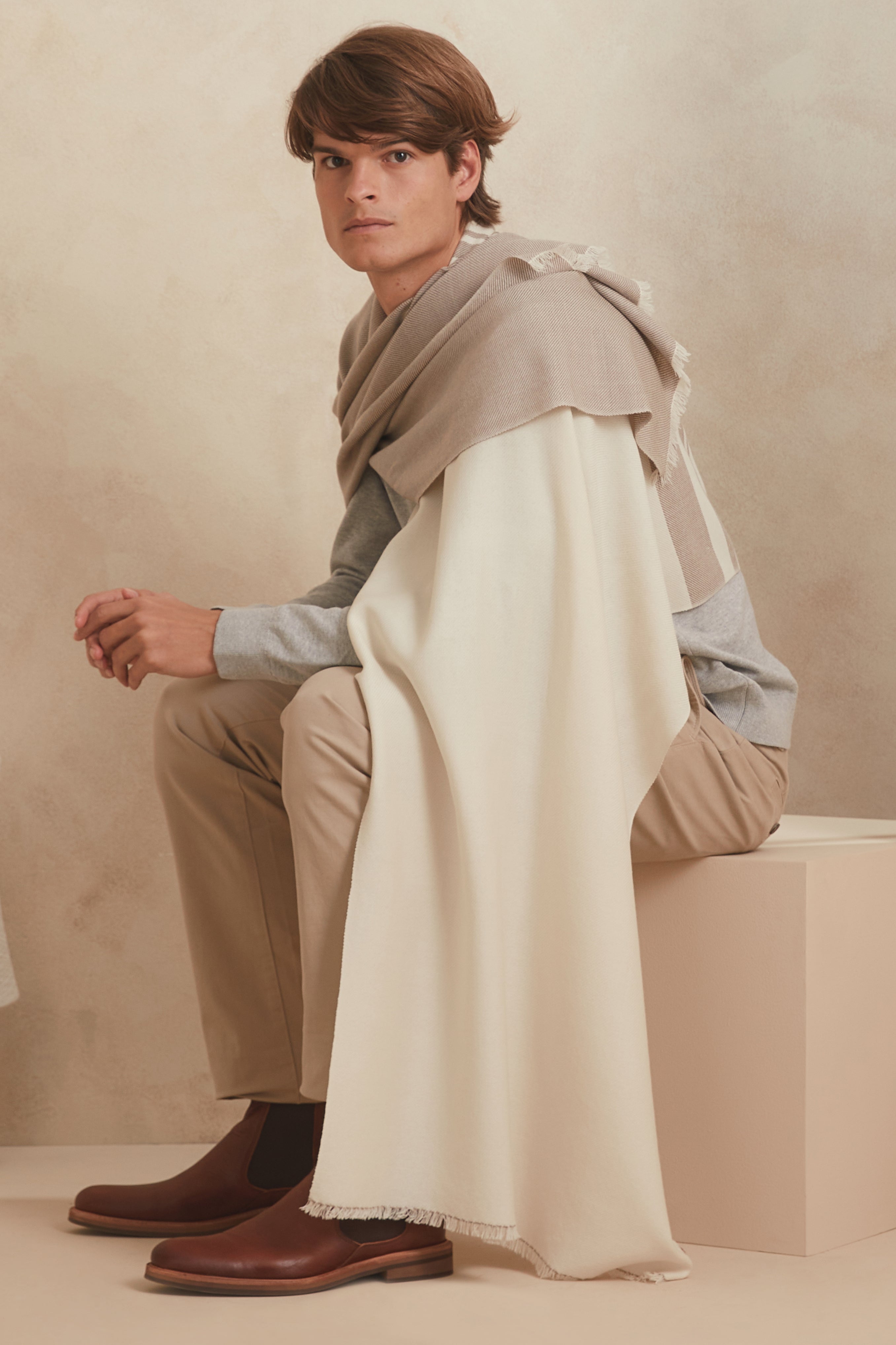 MANTO MEKNA - cashmere camel