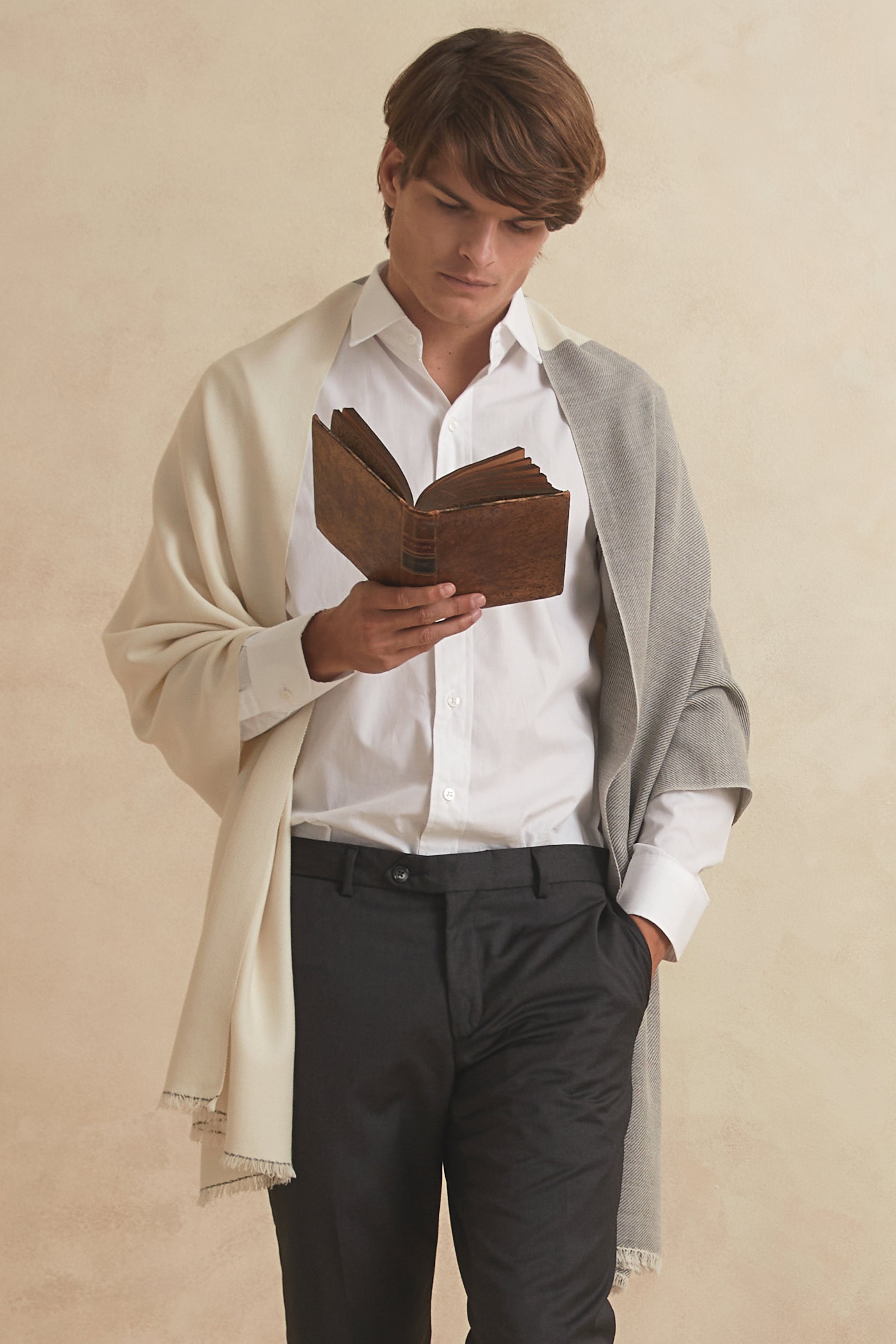 MANTO MEKNA - gris cashmere