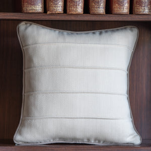 PATAGONIAN WOOL CUSHION - ivory & camel